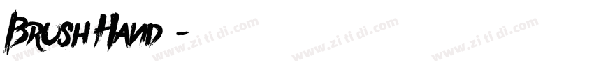Brush Hand常规字体转换
